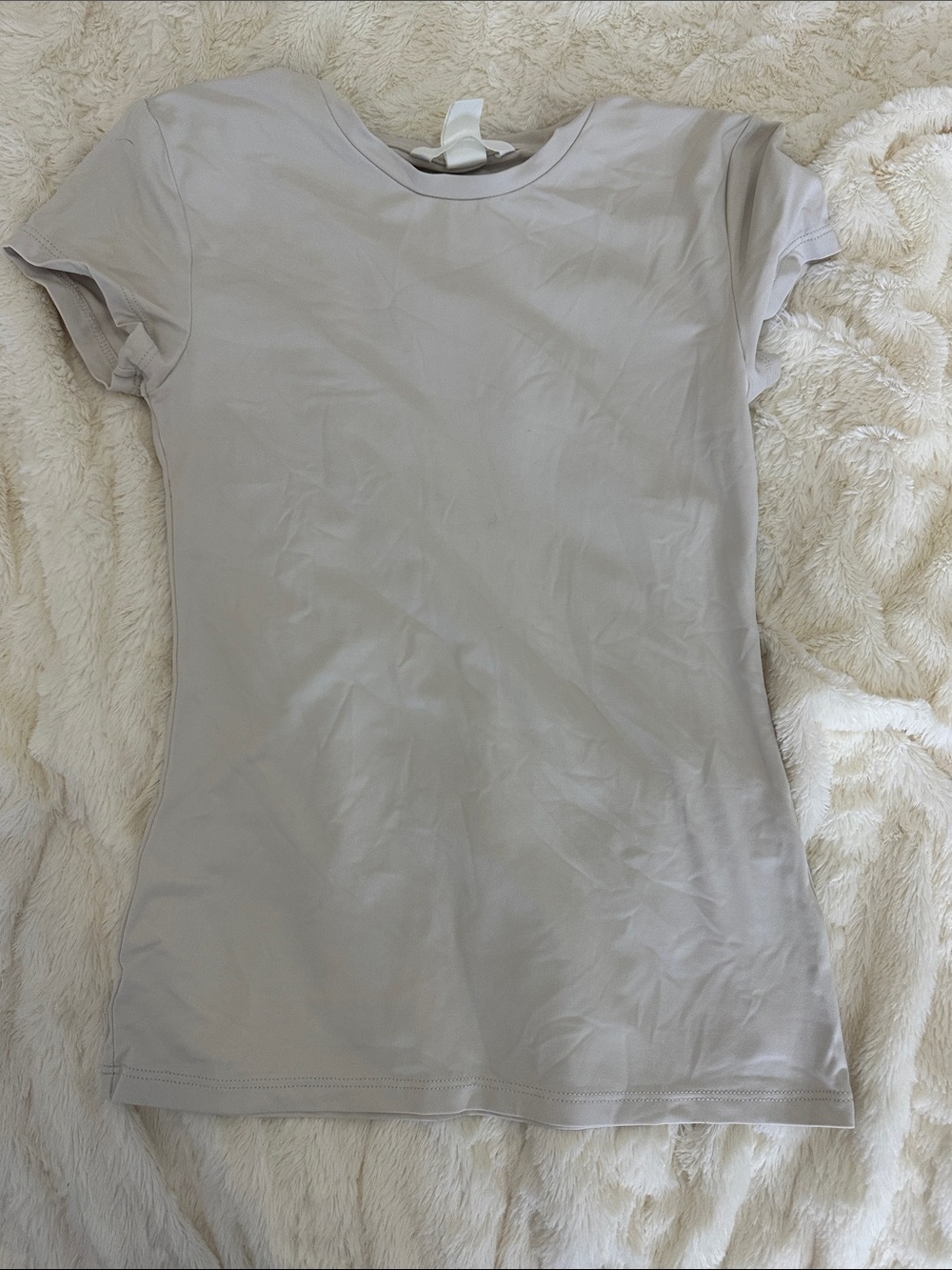 H&M Short Sleeve Crewneck Tee - Light Gray